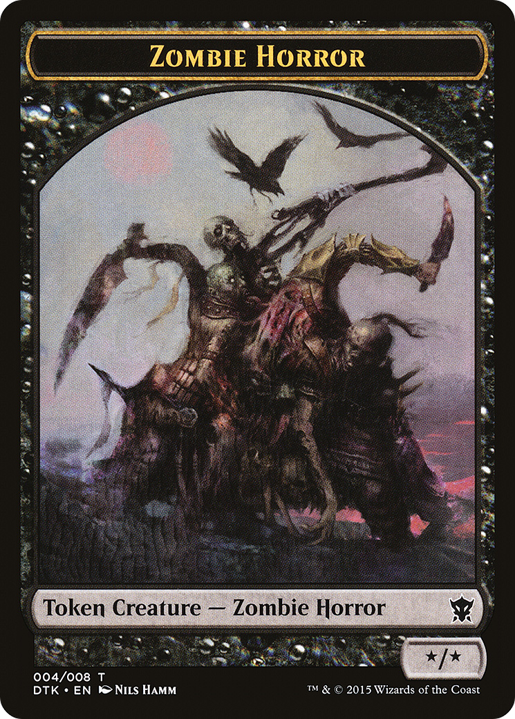 Zombie Horror (DTK-004) - Dragons of Tarkir Tokens