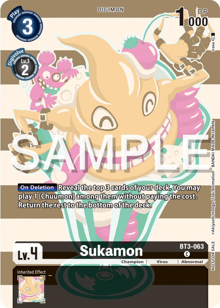Sukamon [BT3-063] (Digimon Illustration Competition Pack 2023) [Release Special Booster Promos]
