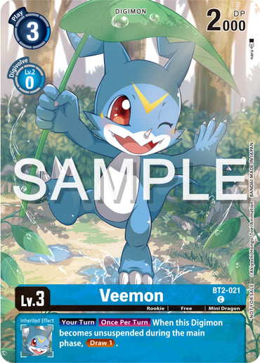 Veemon [BT2-021] (Digimon Illustration Competition Pack 2023) [Release Special Booster Promos]