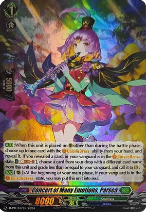 Concert of Many Emotions, Parsea (Foil) (D-PR/347EN) [D Promo Cards]