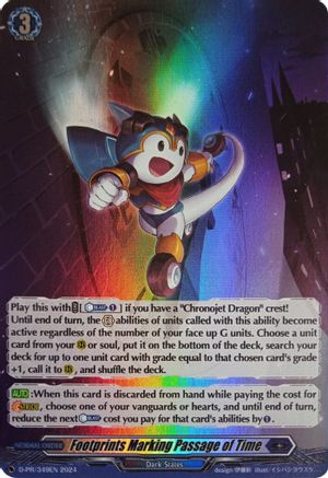 Footprints Marking Passage of Time (Foil) (D-PR/349EN) [D Promo Cards]