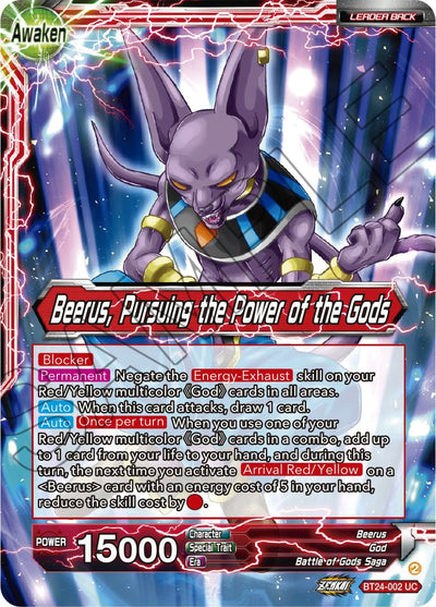 Beerus // Beerus, Pursuing the Power of the Gods (BT24-002) [Beyond Generations]