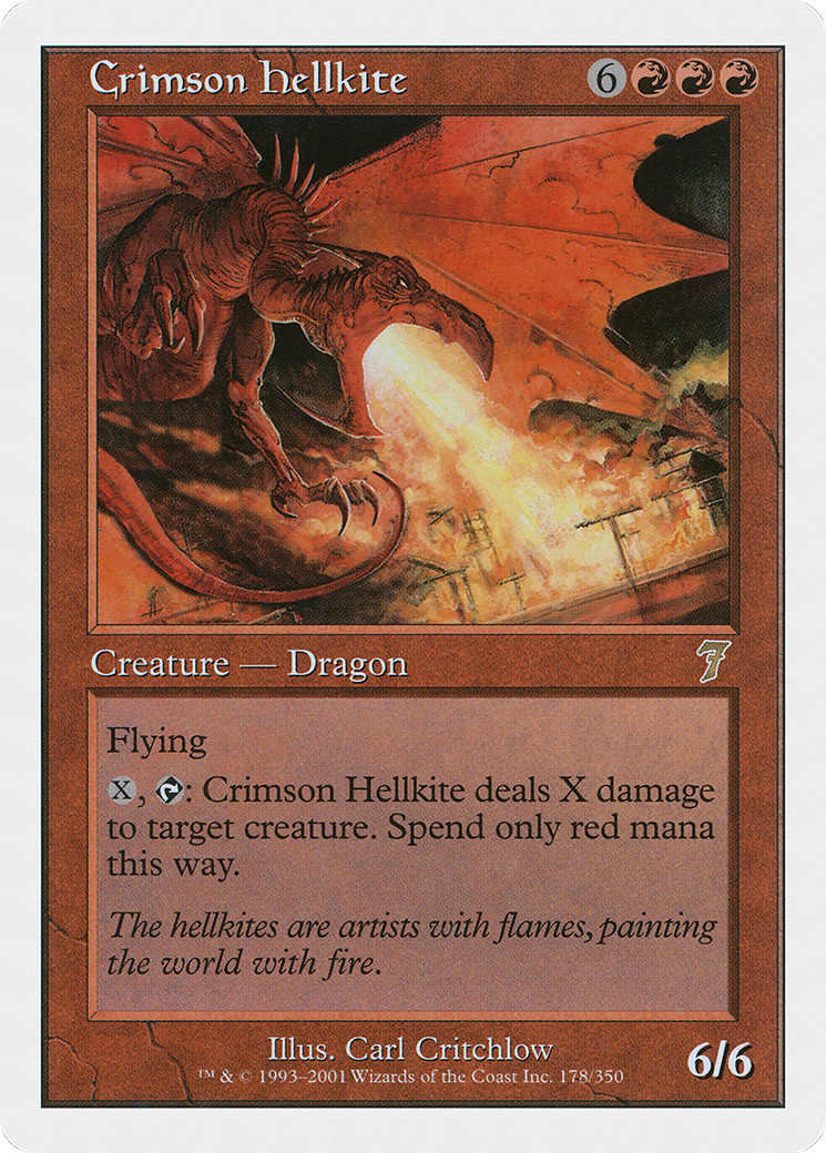 Crimson Hellkite (7ED-178) - 7th Edition