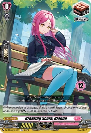 Breezing Score, Rianne (12) (DZ-TD06/015EN) [Start Up Trial Deck: Lyrical Monasterio]