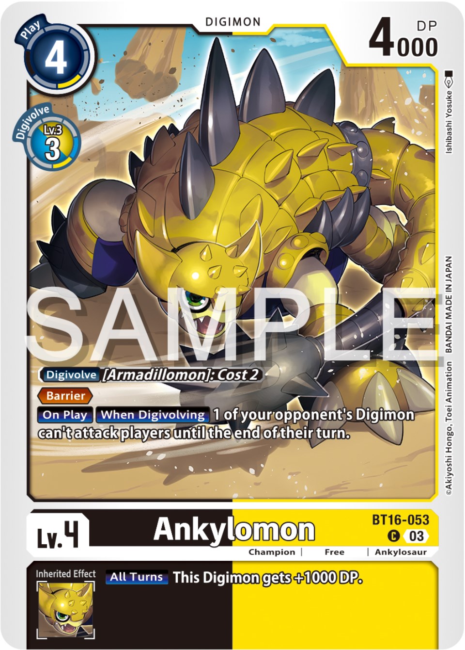 Ankylomon [BT16-053] [Beginning Observer]