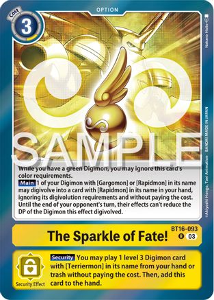 The Sparkle of Fate! [BT16-093] [Beginning Observer]