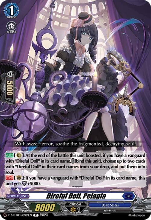 Direful Doll, Pelagia (DZ-BT01/092EN) [Fated Clash]