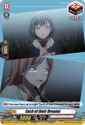 Each of their Dreams (EX33) (EXC) (DZ-BT01/EX33EN) [Fated Clash]