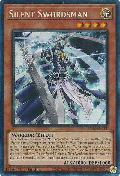 Silent Swordsman (PCR) [RA02-EN011] Prismatic Collector's Rare