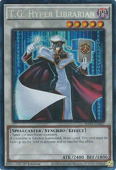 T.G. Hyper Librarian (PCR) [RA02-EN027] Prismatic Collector's Rare