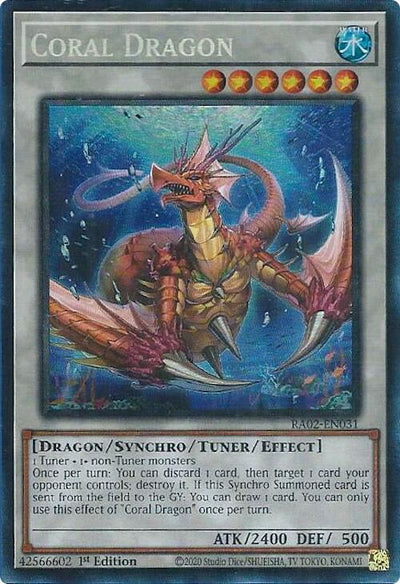 Coral Dragon (PCR) [RA02-EN031] Prismatic Collector's Rare