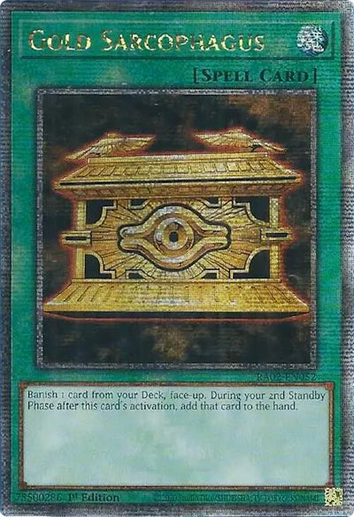 Gold Sarcophagus (Quarter Century Secret Rare) [RA02-EN052] Quarter Century Secret Rare