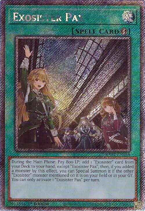 Exosister Pax (Platinum Secret Rare) [RA02-EN066] Platinum Secret Rare