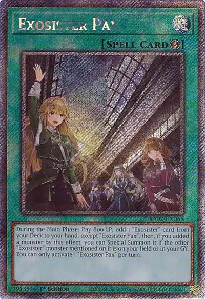 Exosister Pax (Platinum Secret Rare) [RA02-EN066] Platinum Secret Rare