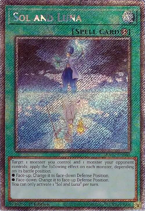 Sol and Luna (Platinum Secret Rare) [RA02-EN068] Platinum Secret Rare