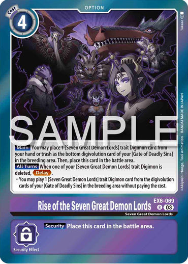 Rise of the Seven Great Demon Lords [EX6-069] [Infernal Ascension]