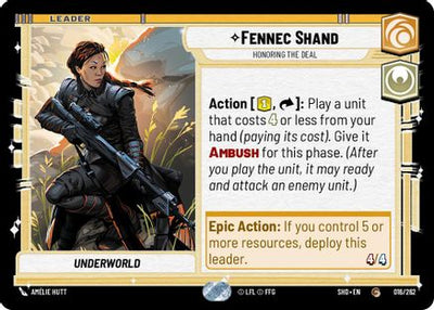 Fennec Shand - Honoring the Deal (016/262) [Shadows of the Galaxy]
