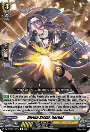 Divine Sister, Sorbet (DZ-BT02/102EN) [Illusionless Strife]