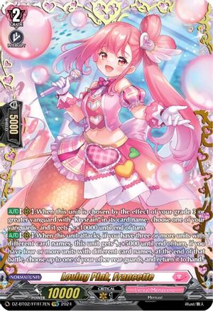 Loving Pink, Francette (FFR) (DZ-BT02/FFR17EN) [Illusionless Strife]