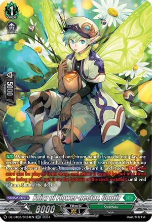 Fairy of Flower-Nectar, Coutir - [DZ-BT02/SR34EN] SR - PRE-ORDER, SHIPS 28/06/2024