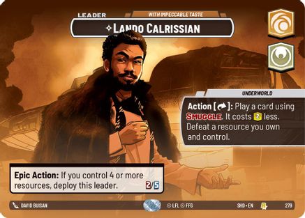 Lando Calrissian - With Impeccable Taste (Showcase) (279) [Shadows of the Galaxy]