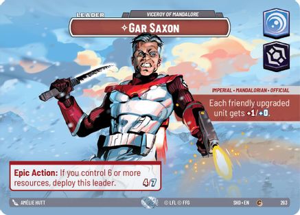 Gar Saxon - Viceroy of Mandalore (Showcase) (263) [Shadows of the Galaxy]