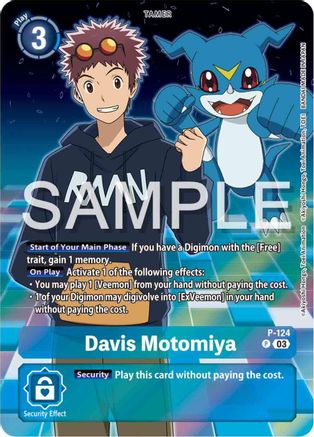 Davis Motomiya [P-124] (Digimon Adventure 02: The Beginning Set) [Promotional Cards]