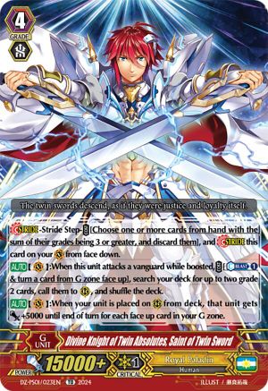 Divine Knight of Twin Absolutes, Saint of Twin Sword (DZ-PS01/023EN) [DZ-PS01: Premium Deckset "Jewel Knight"]