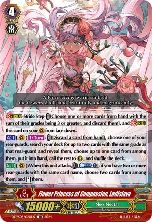 Flower Princess of Compassion, Ladislava (DZ-PS03/020EN) [DZ-PS03: Premium Deckset “Musketeer”]