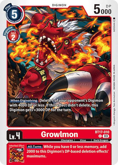 Growlmon [BT17-010] [Secret Crisis]