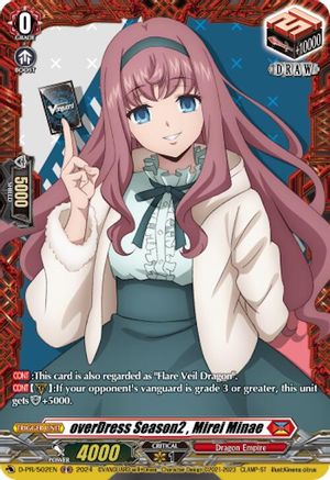 overDress Season2 , Mirei Minae (D-PR/502EN) [D Promo Cards]
