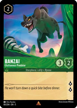 Banzai - Gluttonous Predator (80/204) [Shimmering Skies]