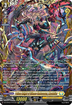 Poison Knight of Silence Undercover, Mordalion (DZ-BT03/FFR13EN) [Dimensional Transcendence]