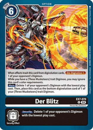 Der Blitz [EX7-070] [Digimon LIBERATOR]