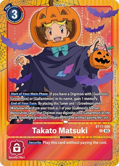 Takato Matsuki [BT17080] (Halloween Event 2024) [Secret Crisis] TCG