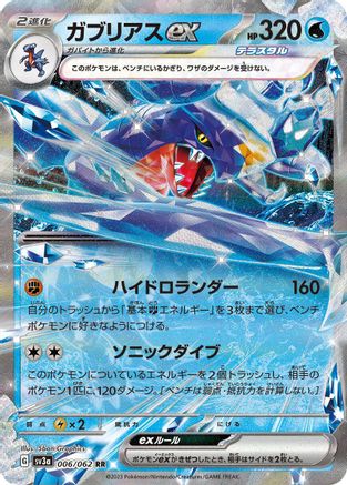 Garchomp ex - 006/062 006/062 [SV3a Raging Surf] Holofoil (Japanese)