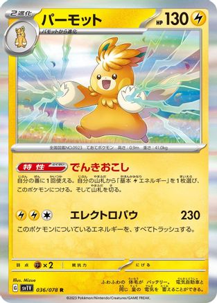 Pawmot 036/078 [SV1V Violet ex] Holofoil (Japanese)