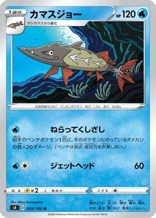 Barraskewda 029/100 [S4 Amazing Volt Tackle]  (Japanese)
