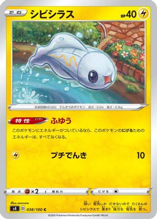 Tynamo 038/100 [S4 Amazing Volt Tackle]  (Japanese)