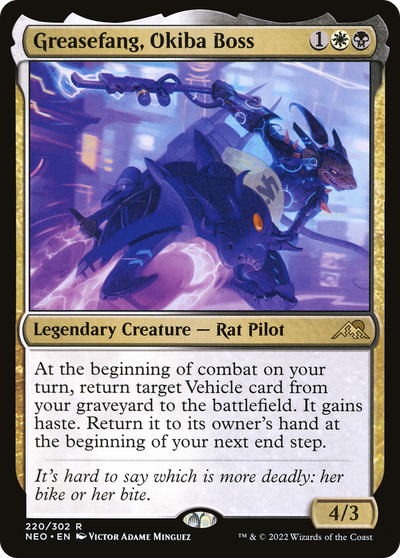 Greasefang, Okiba Boss (NEO-220) - Kamigawa: Neon Dynasty