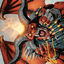 Rakdos, the Muscle // Rakdos, the Muscle (AOTJ-053) - Outlaws of Thunder Junction Art Series (Borderless)