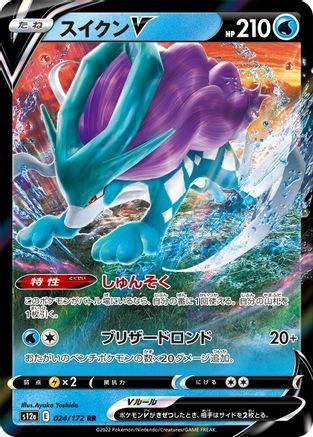 Suicune V 024/172 [S12a VSTAR Universe] Holofoil (Japanese)