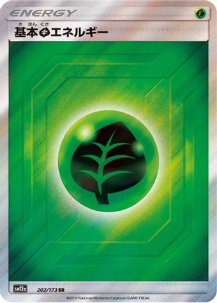Basic Grass Energy 202/173 [SM12a TAG TEAM GX Tag All Stars] Holofoil (Japanese)