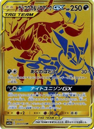 Greninja & Zoroark GX 223/173 [SM12a TAG TEAM GX Tag All Stars] Holofoil (Japanese)