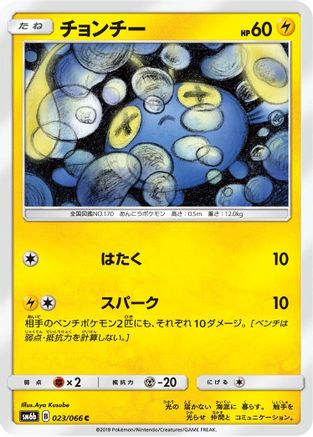 Chinchou 023/066 [SM6b Champion Road] (Japanese)