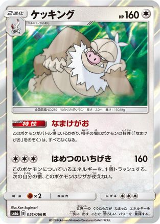 Slaking 051/066 [SM6b Champion Road] Holofoil (Japanese)