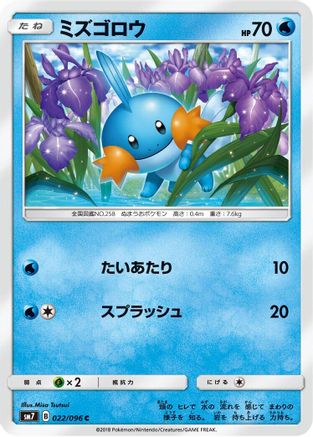 Mudkip 022/096 [SM7 SkySplitting Charisma] (Japanese)