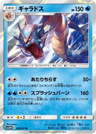 Gyarados 009/051 [SM3N Darkness that Consumes Light] Holofoil (Japanese)