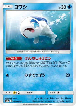 Wishiwashi 023/053 [SM6a Dragon Storm] (Japanese)