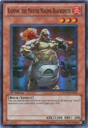 Kayenn, the Master Magma Blacksmith [HA05-EN012] Super Rare